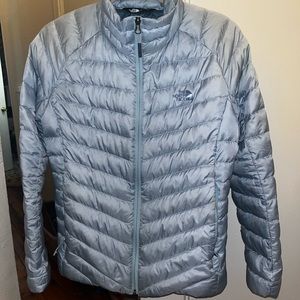 North Face Puffer Jacket - Baby Blue